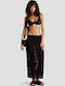 Benetton Women's Beachwear Skirt in Black Color