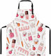 Professional Apron Cosmetics Hairdressing Zola Universal Size Adjustable Polyester 80 X 68 Cm
