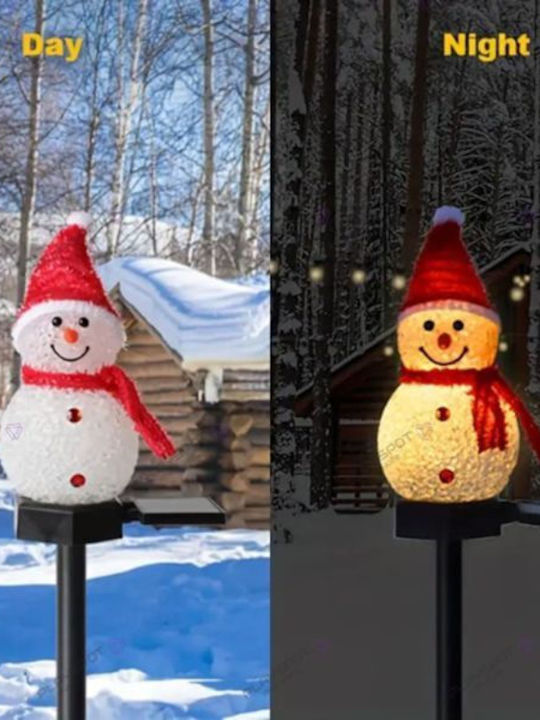 Solarer Schneemann Led Garten Weihnachtsdekoration Außenbereich
