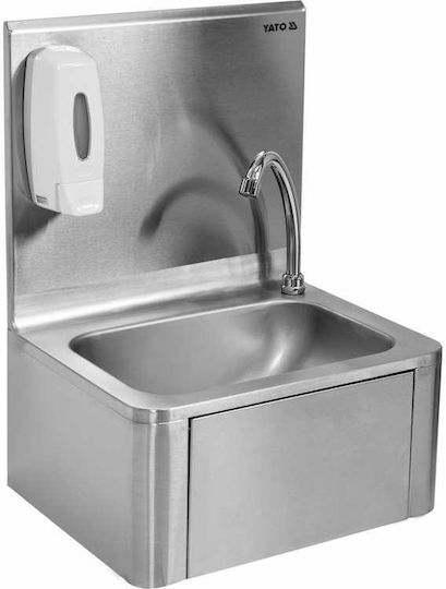 Yato Single Scullery Sink with Foot Valve YG-10010 40x33x57cm
