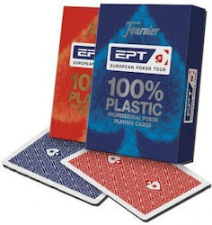 Fournier Ept 100% Kunststoff Professionelles Poker Kartenspiel Jumbo Index Blau