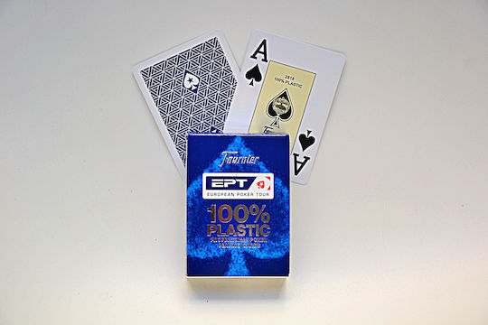 Fournier Ept 100% Plastic Professional Poker Playing Cards Jumbo Index Blue