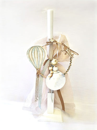 LiebeQueen Christening Candle With Little Prince Subject