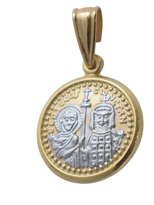 Gatsa Pendant Constantine Coin Gold 9K