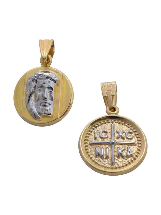 Gatsa Pendant Constantine Coin Gold 9K