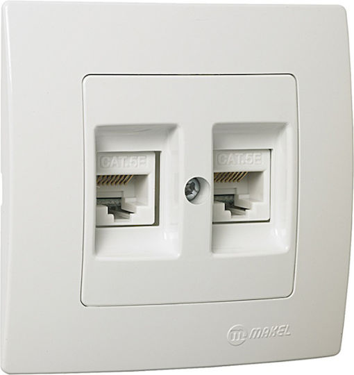 Lillium Πρ.data Rj45 2πλ.c6 Λευκη Makel 2-m32001136