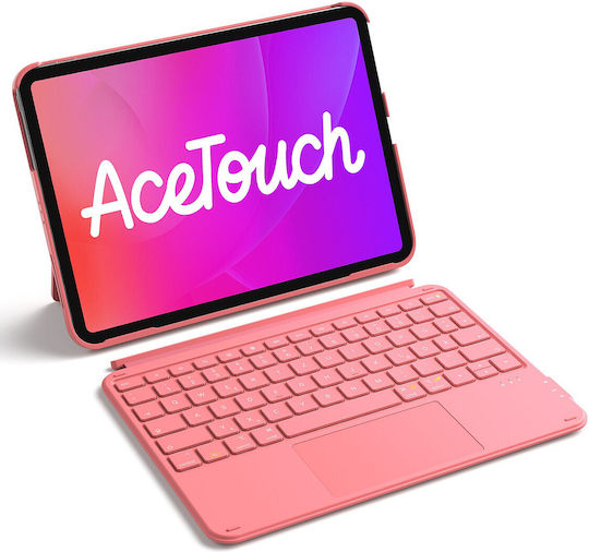 Inateck KB04122 Flip Cover with Keyboard in German Red (iPad Air 11" 2024/2025/2026)