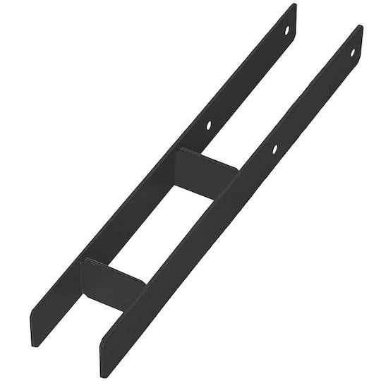 H-post Base Embedding Bracket Galvanized Black Steel Anchor 80