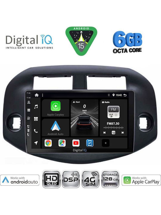 Digital IQ Car Audio System for Toyota RAV 4 2006-2012 Bluetooth USB WiFi GPS Apple CarPlay Android Auto with 10" Touch Screen