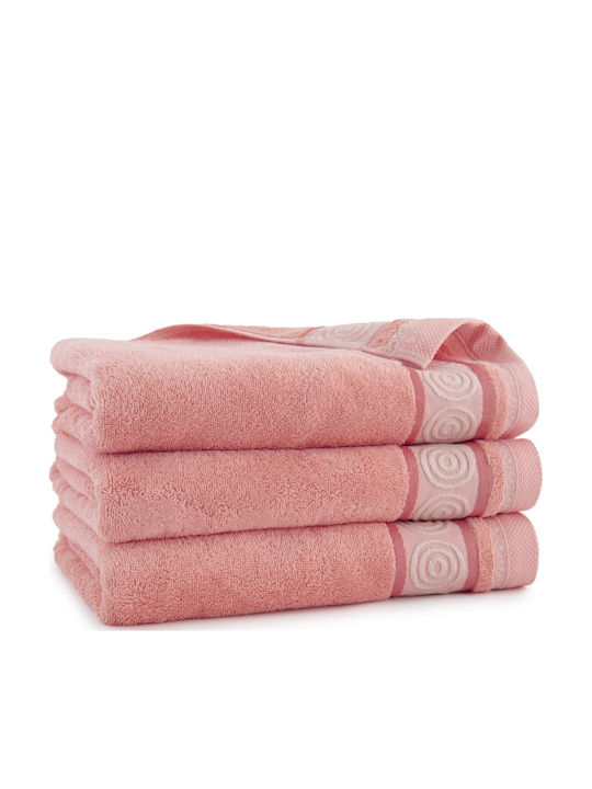 Zwoltex Handtuch Rondo 30x50cm Salmon Gewicht 450g/m²