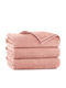 Zwoltex Zwoltex Badetuch Für Gesicht 50x100cm Powder Rosa Gewicht 500gr/m²