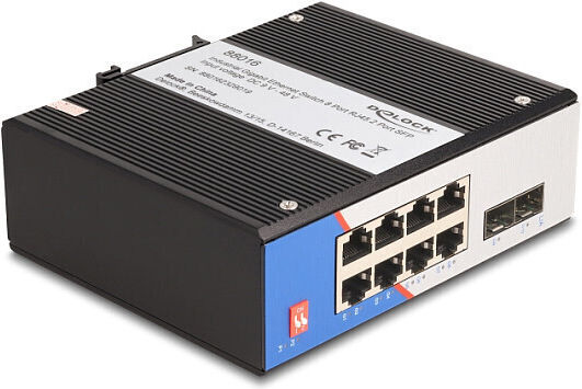DeLock 88016 Managed L2 Switch με 8 Θύρες Gigabit (1Gbps) Ethernet και 2 SFP Θύρες