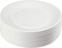 Eco White Plates 18cm 100pcs
