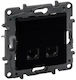Niloe Step Module Black Computer Socket 2x Uae 8 Cat.5e Utp 863560
