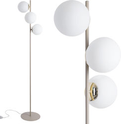 Siena Kashmir Floor Standing Lamp 3-shade White