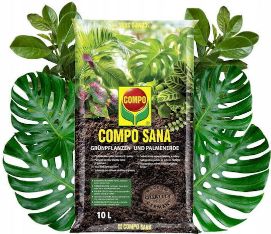 Compo Sana substrat pentru plante verzi și palmieri 10l turbă perlit Agrosil var Compo Sana