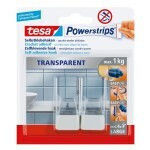 Tesa 58811-00000-20 Κρεμαστράκια με Αυτοκόλλητο Διάφανα 2τμχ