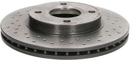 Brembo Xtra Δισκόπλακα Αυτοκινήτου Εμπρός Διάτρητη Ø258mm 09.7806.1x