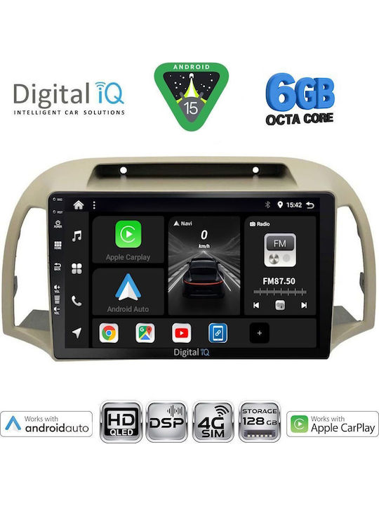 Digital Iq Bxf 17457bg_cpaa 9inc Multimedia Tablet Nissan Micra K12 Mod 2002-2010 Beige