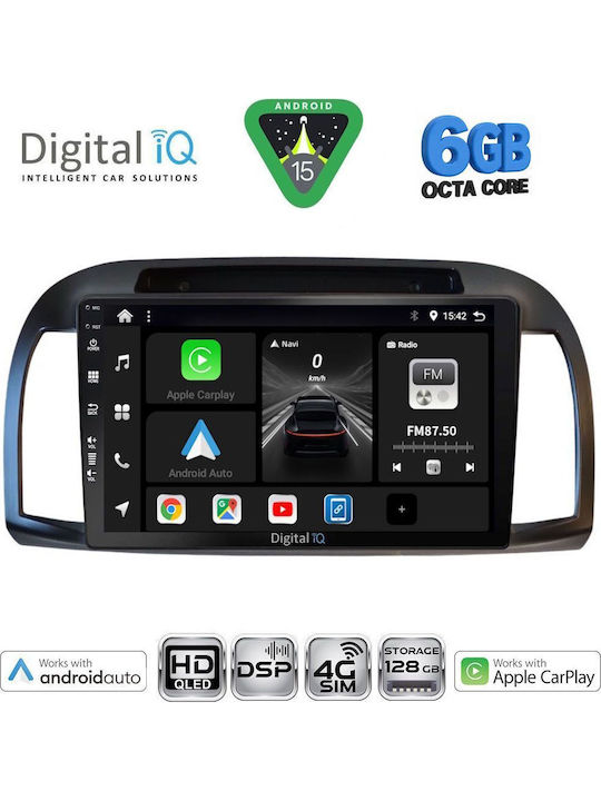 Digital IQ BXF 17457BL_CPAA 9 инчов мултимедиен таблет Nissan Micra K12 модел 2002-2010 Черен
