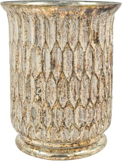 Fylliana Fylliana Dekorative Vase Glas Weiß 16xH20cm