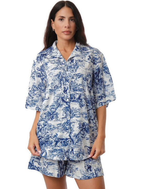 Women's Set with Shorts White