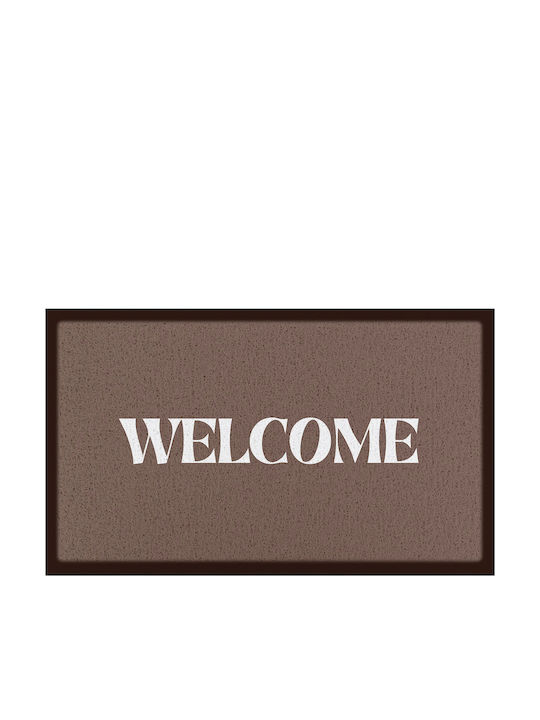 Artsy Mats Doormat Welcome Brown 70x40cm AMDMW WELCOMEBRWN 7040