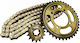Gold Drive Chain Kit for Yamaha Crypton-x 135cc T135 15-39 428-112 Roc