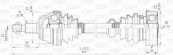 Half Axle A3 8L1 1.8T 12 96->05 03