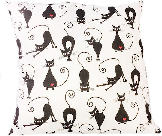 Extrapościel Dekorativer Kissenbezug Katzen Kätzchen Katze 50x50cm