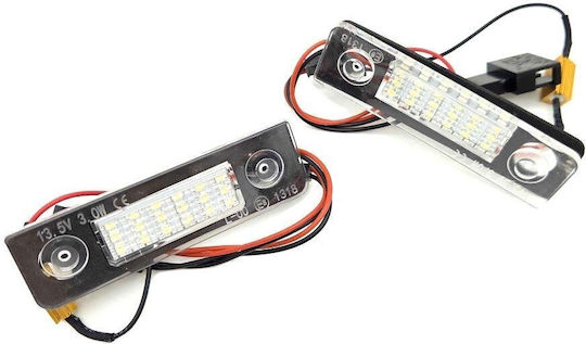 Led Taillights License Plate Skoda Octavia 1z Roomster 5j 2 Pieces Grp-prsk01