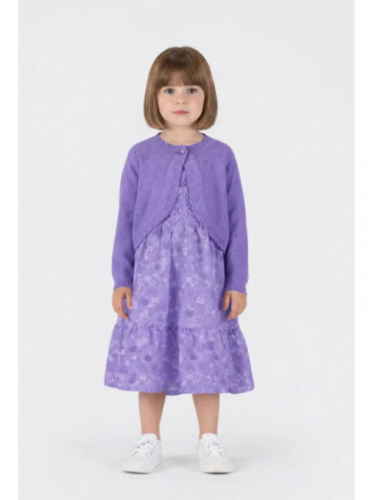 Joyce Kids Cardigan Lilac