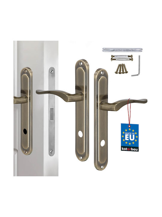 Kotarbau Buton WC Cu Placă Bronz
