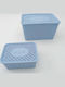 AGC Storage Basket Plastic with Lid 25x18x10.5cm 3pcs