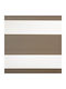 BetterHome Rollos Sichtschutz 525865 Partieller Blackout Doppelt Braun P120xH100cm MHB-7545-20-120x100