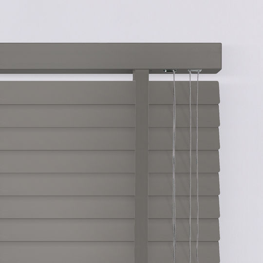 BetterHome 805287 Wooden Shading Blind In Grey Colour W80xH100cm