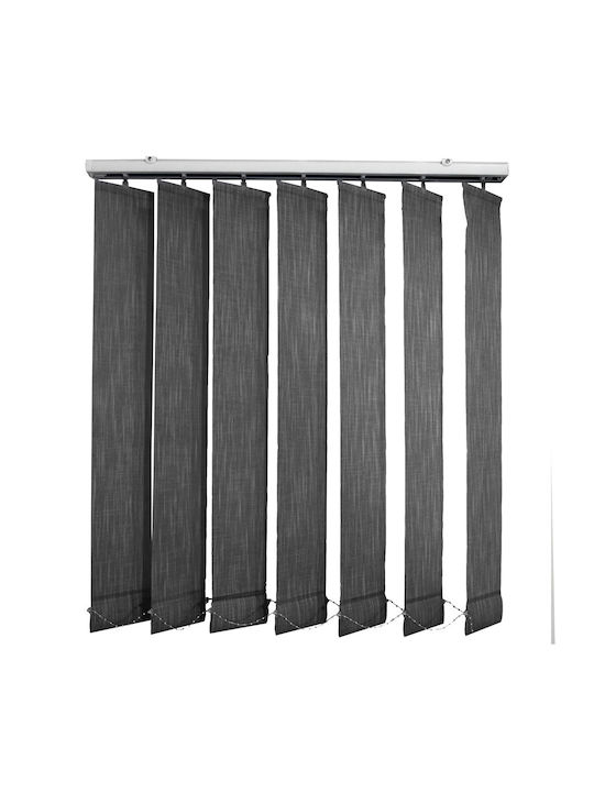 BetterHome 624083 Στόρι Σκίασης Υφασμάτινο σε Μαύρο Χρώμα Π80xΥ80εκ.