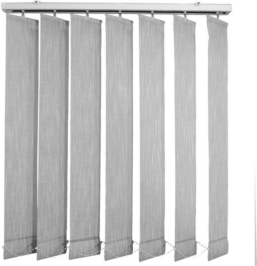 BetterHome 624010 Στόρι Σκίασης Υφασμάτινο σε Γκρι Χρώμα Π100xΥ180εκ.