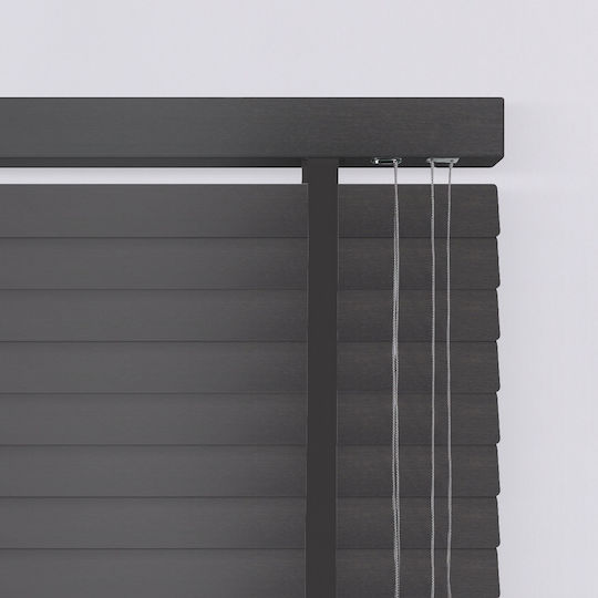 BetterHome 805222 Στόρι Σκίασης Ξύλινο σε Γκρι Χρώμα Π100xΥ80εκ.
