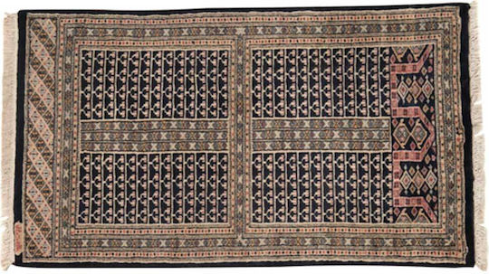 Klassischer Handgefertigter Lahore Wohnzimmer Teppich 78x134 cm Decostar Blau