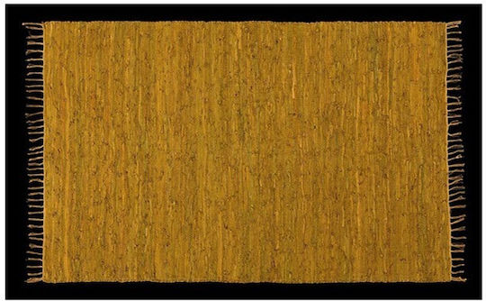 Δερμάτινη Κουρελού 120x180 Cm Decostar Μουσταρδί