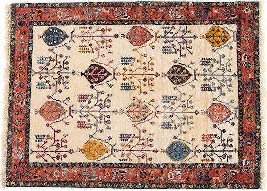 Класическо Ръчно Изработено Килим Gabbeh Fein 115x158 См Decostar Екрю