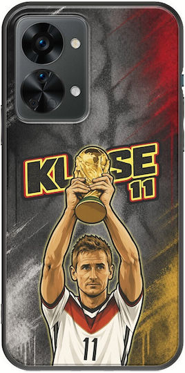 Калъф World Stars Collection Miroslav Klose OnePlus Nord 2T 5G Черен TPU Силикон