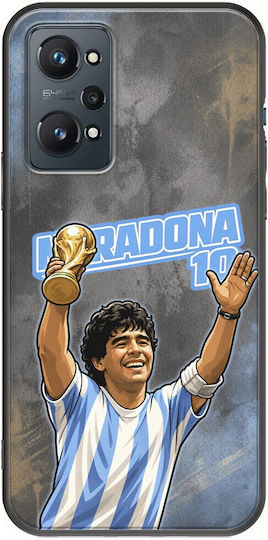 Калъф World Stars Collection Diego Maradona Realme GT 2 5G Черен TPU Силикон