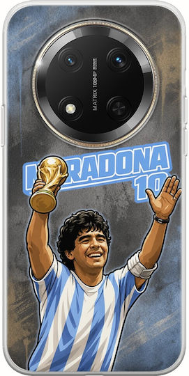 Husă World Stars Collection Diego Maradona Honor Magic 7 Lite 5g Flexibil TPU Silicon Transparent