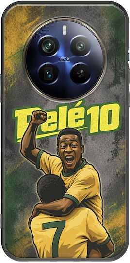 Handyhülle World Stars Collection Pele Realme 12+ 5g Schwarze Tpu Silikon