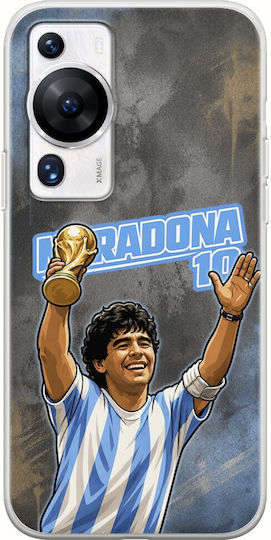 World Stars Collection Diego Maradona Huawei P60 Flexible TPU Transparent Silicone Case