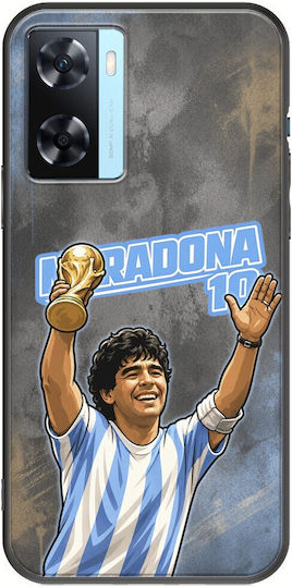 Θήκη World Stars Collection Diego Maradona Oppo A77 5g Black Tpu Μαύρη Σιλικόνη