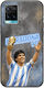 Калъф World Stars Collection Diego Maradona Vivo Y33s Черен TPU Силикон
