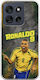 Mobile Phone Case World Stars Collection Ronaldo Motorola Moto G56 5g Flexible TPU Transparent Silicone